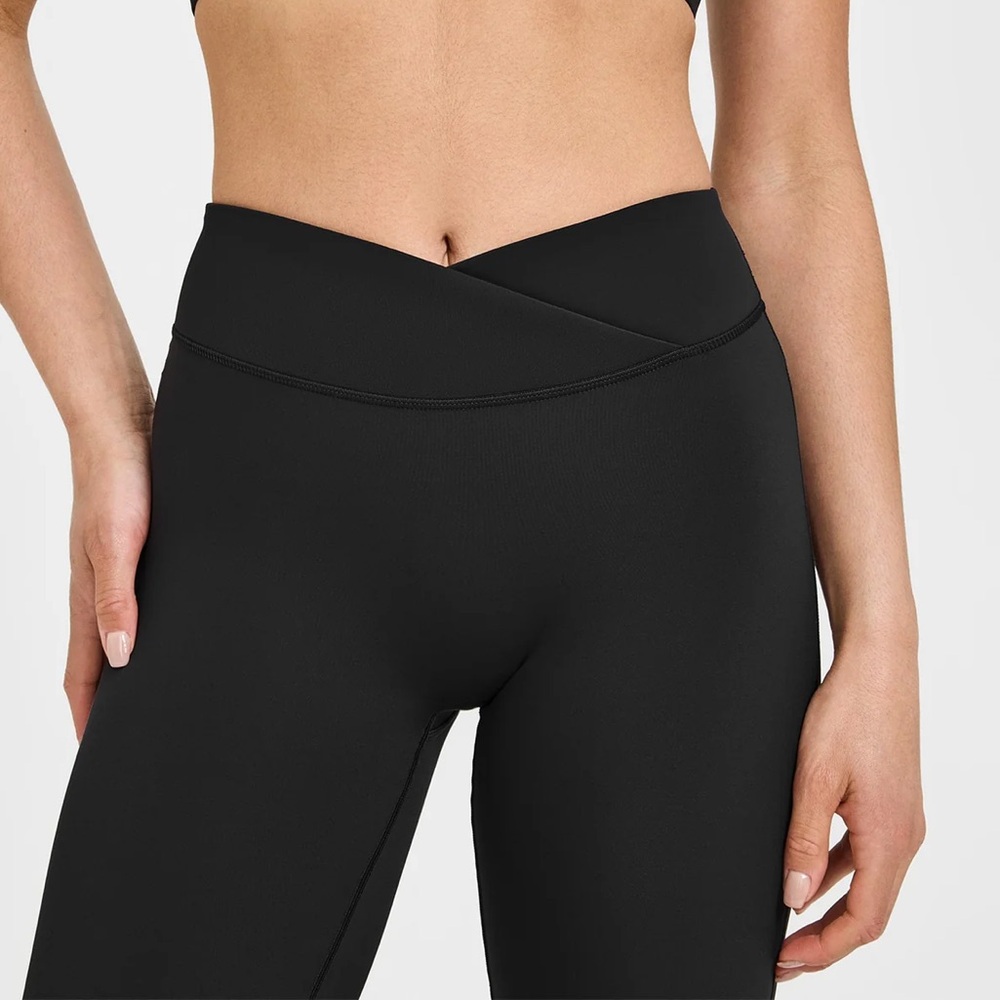 Oner Active Unified Wrap Flare Bottoms in Black - Picture 4 of 9